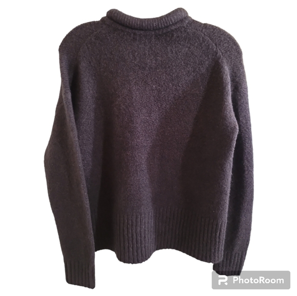 NWT Madewell Fulton Puff Neck Trim Pullover In Heather Raisin XS Wool Alpaca - Picture 3 of 6